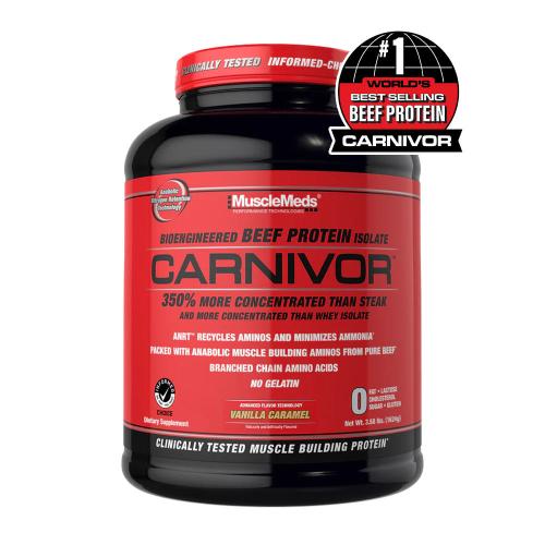MuscleMeds Carnivor™ - Hydrolyzovaný hovězí protein (1624 g, Vanilkový karamel)