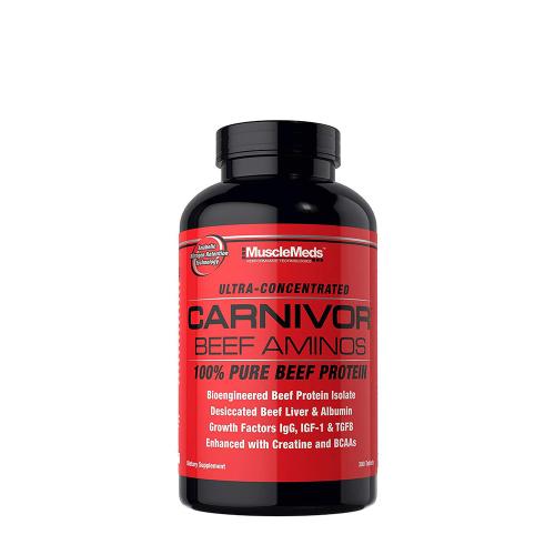 MuscleMeds Carnivor™ Beef Aminos - koncentrovaná aminokyselina z hovězího masa (300 Tableta)
