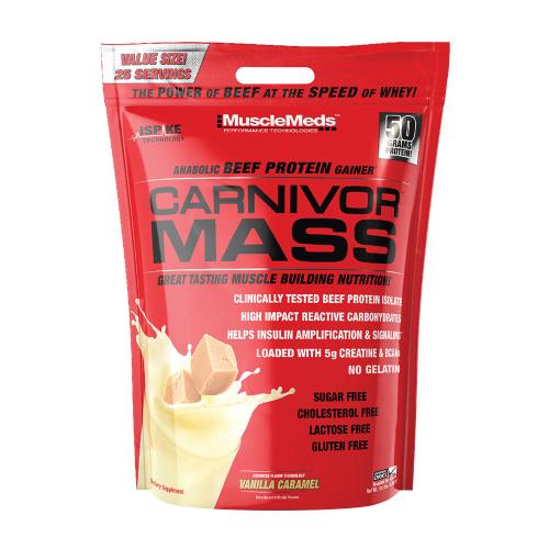 MuscleMeds Carnivor™ Mass - objemový přípravek na bázi hovězích bílkovin (4800 g, Vanilkový karamel)