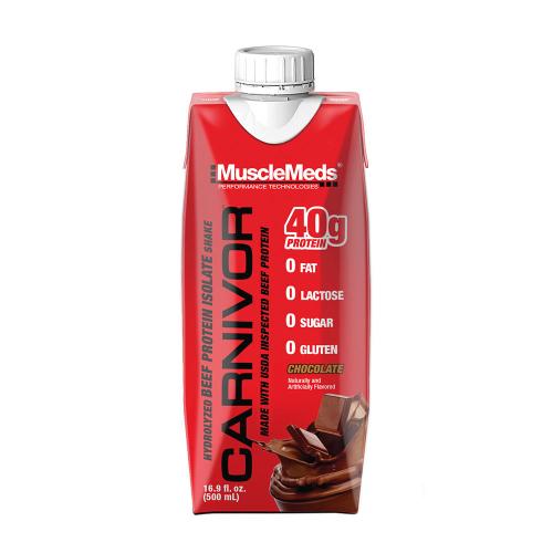 MuscleMeds Hotový šejk z hovězího proteinového izolátu (500 ml, Čokoláda)