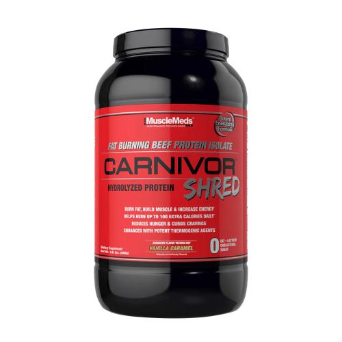 MuscleMeds Carnivor - Hovězí protein Formule pro spalování tuků a budování svalů  (868 g, Vanilkový karamel)