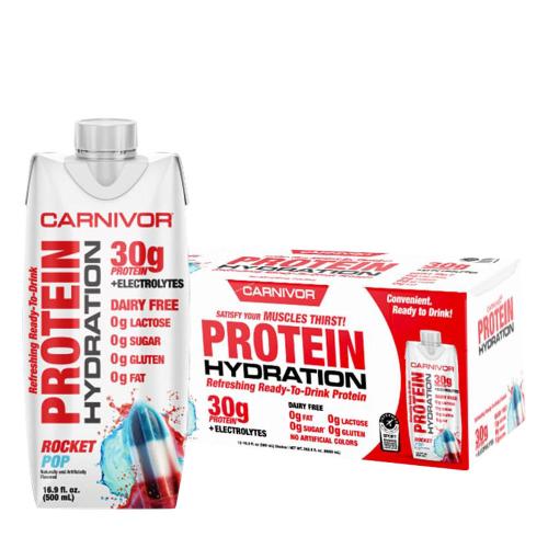 MuscleMeds Carnivor RTD Beef Protein Shake (12 Balení, Rocket Pop)