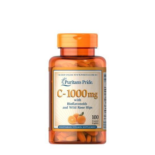Puritan's Pride Vitamin C 1000 mg se šipkami a bioflavonoidy (100 Kapsla)