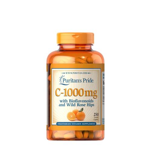 Puritan's Pride Vitamin C 1000 mg se šipkami a bioflavonoidy (250 Kapsla)