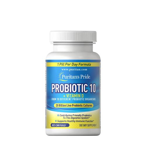 Puritan's Pride Probiotické kapsle - Probiotic 10 (60 Veg Kapsla)