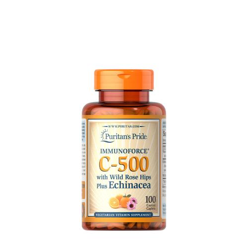 Puritan's Pride Vitamin C 500 mg s květy šipek a kešu (100 Kapsla)