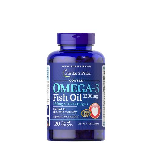 Puritan's Pride Omega-3 rybí olej 1200 mg (120 Měkká kapsla)