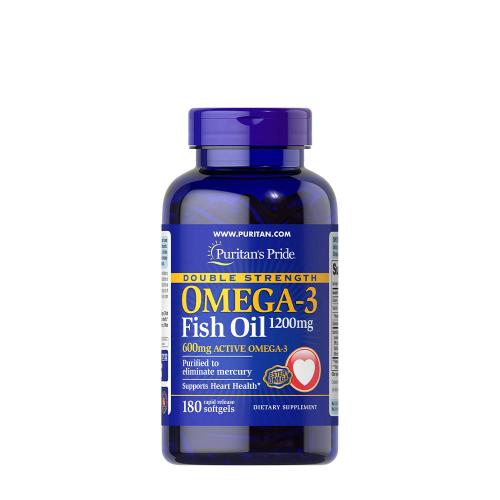 Puritan's Pride Omega-3 rybí olej 1200 mg (180 Měkká kapsla)