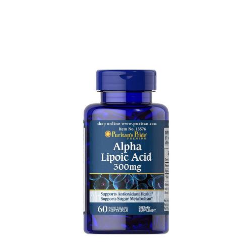 Puritan's Pride Kyselina alfa-lipoová 300 mg  (60 Měkká kapsla)