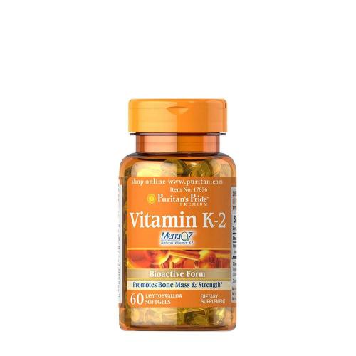 Puritan's Pride Vitamin K - vitamín K-2 (MenaQ7) 50 mcg (60 Měkká kapsla)