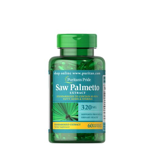 Puritan's Pride Saw Palmetto Standardized Extract 320 mg  (60 Měkká kapsla)