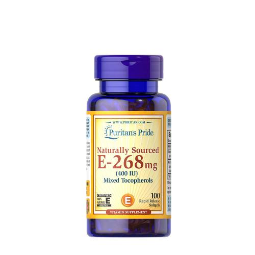 Puritan's Pride Vitamin E 400 IU (smíšené přírodní tokoferoly) (100 Měkká kapsla)