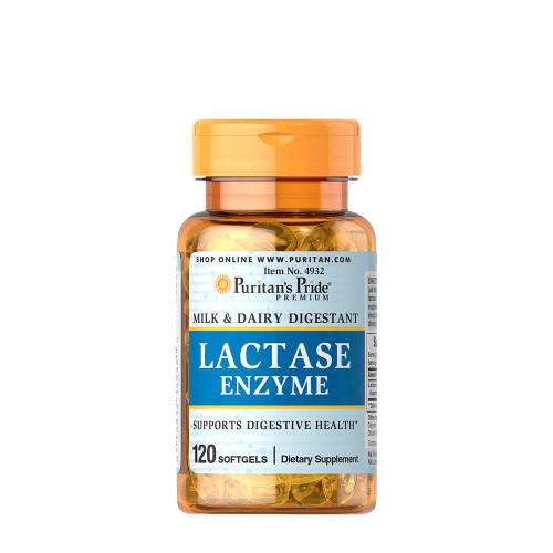 Puritan's Pride Enzym laktáza 125 mg - Lactase Enzyme 125 mg (120 Měkká kapsla)