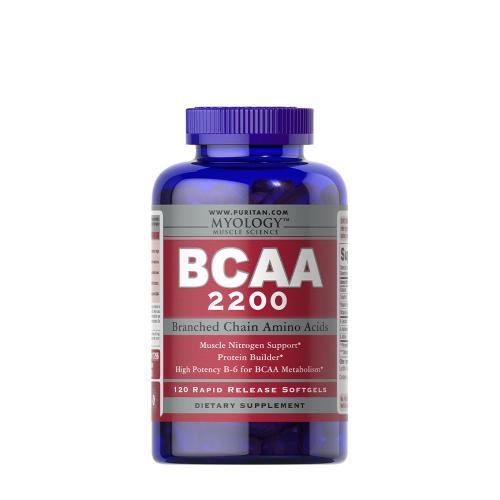 Puritan's Pride BCAA 2200 - aminokyseliny s rozvětveným řetězcem (120 Kapsla)