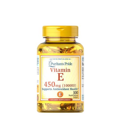Puritan's Pride Vitamin E 1000 IU 450 mg (100 Měkká kapsla)