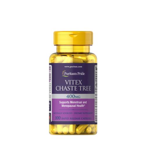 Puritan's Pride Vitex Chaste Tree: Menstruační podpora 400 mg (100 Kapsla)