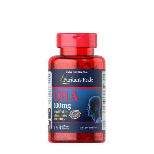 Puritan's Pride DHA 100 mg - Omega-3 rybí olej (120 Měkká kapsla)