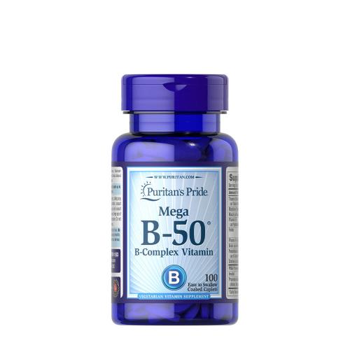 Puritan's Pride Komplex vitamínu B-50® (100 Potahované Kapsla)