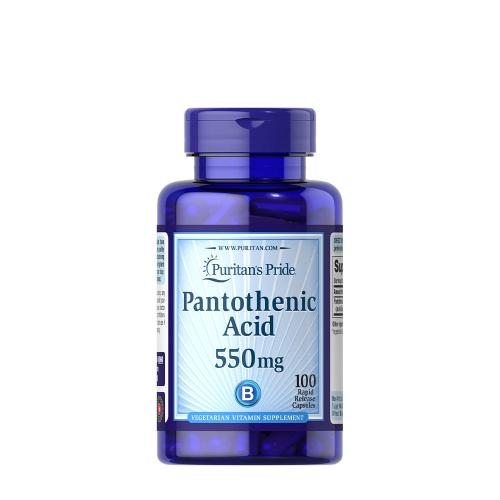 Puritan's Pride Kyselina pantotenová 550 mg  (100 Kapsla)