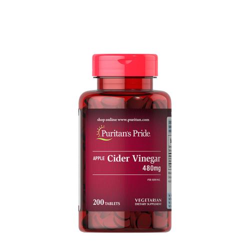 Puritan's Pride Jablečný ocet 480 mg (200 Tableta)