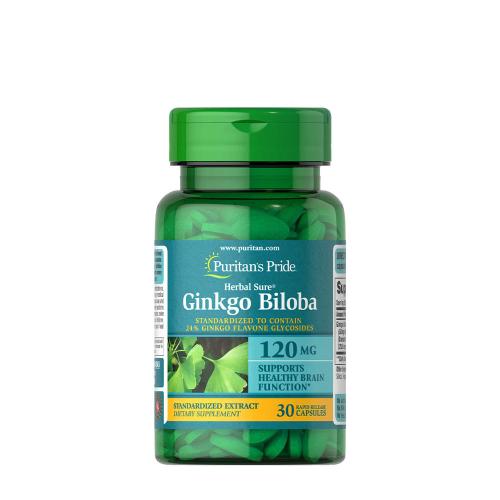 Puritan's Pride Ginkgo Biloba - extrakt z borovice kapradí 120 mg (30 Kapsla)