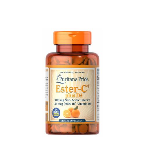 Puritan's Pride Ester-C® Plus D3 - Ester-C® Plus D3 (60 Tableta)