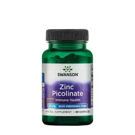   Swanson Pikolinát zinečnatý - tělu prospěšná forma 22 mg - Zinc Picolinate - Body Preferred Form 22 mg (60 Kapsla)