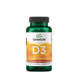   Swanson SWANSON VITAMIN D3 - VYŠŠÍ SÍLA 2 000 IU (250 kapslí) - SWANSON VITAMIN D3 - HIGHER POTENCY 2,000 IU (250 Capsules) (250 Kapsla)