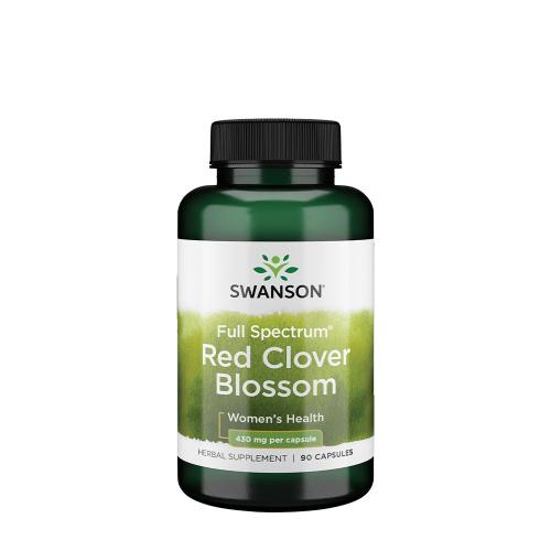 Swanson Plné spektrum květů červeného jetele 430 mg - Full Spectrum Red Clover Blossom 430 mg (90 Kapsla)