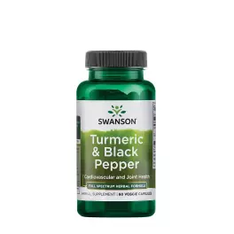   Swanson Turmeric & černý pepř - Turmeric & Black Pepper (60 Kapsla)