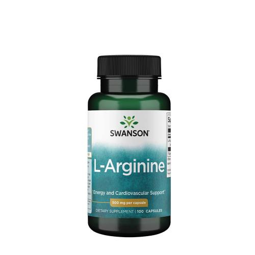 Swanson L-Arginin 500 mg - L-Arginine 500 mg (100 Kapsla)