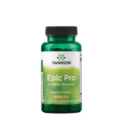 Swanson Epic Pro 25 kmenů probiotik 30 MILIARD CFU - Epic Pro 25-Strain Probiotic 30 BILLION CFU (30 Veg Kapsla)