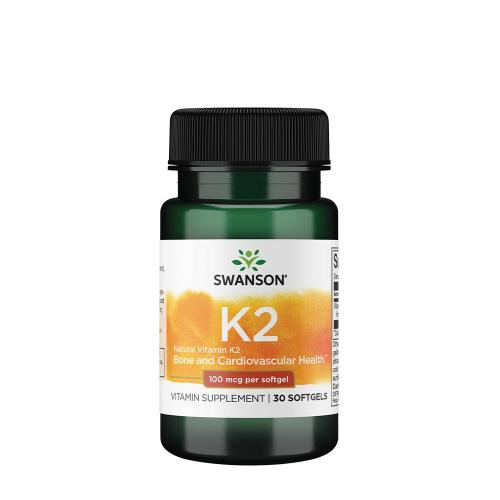 Swanson Vitamin K2 - přírodní - Vitamin K2 - Natural (30 Měkká kapsla)