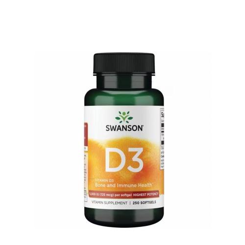 Swanson Vitamin D3 - Vitamin D3 (250 Měkká kapsla)