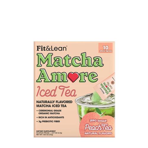 Fit & Lean Matcha Amore - Iced Tea (47 g, Broskvový ledový čaj)