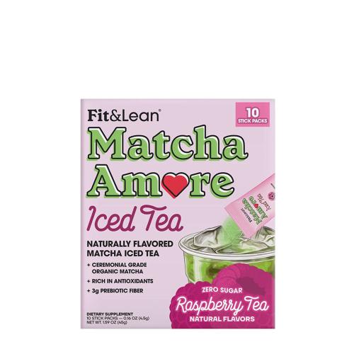 Fit & Lean Matcha Amore - Iced Tea (45 g, Malinový ledový čaj)