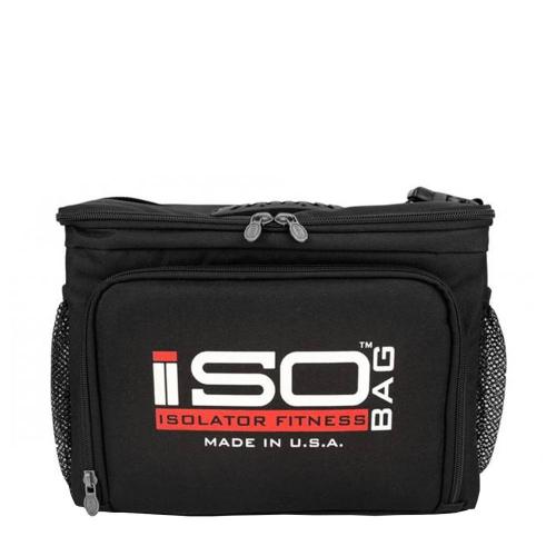 Isolator Fitness ISOBAG 6 Meal - taška na 6 jídel (1 ks, Černá, červená a bílá s logem)