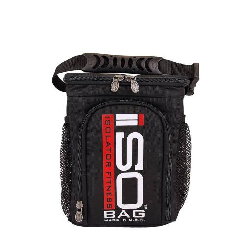 Isolator Fitness ISOBAG 3 MEAL - taška na 3 jídla (1 ks, Černá, červená a bílá s logem)