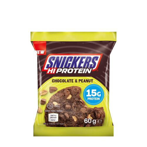 Mars Snickers HI-PROTEIN Cookie - Snickers HI-PROTEIN Cookie (1 tyčinka, Čokoládové arašídy)