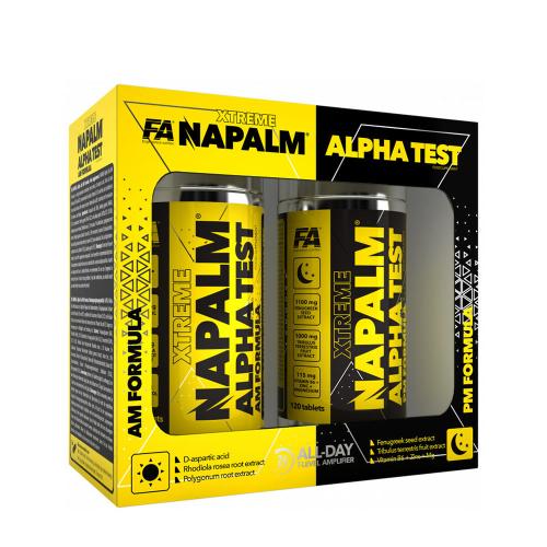 FA - Fitness Authority NAPALM Alpha Test (AM PM Formule) 240 tablet (2x120 tablet) (240 Tableta)