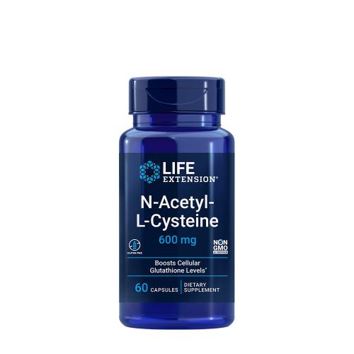 Life Extension N-acetyl-L-cystein (NAC) 600 mg (60 Kapsla)