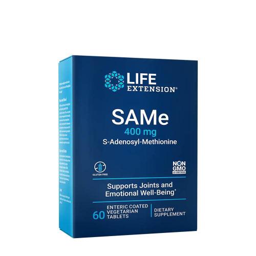 Life Extension Zlepšovač nálady SAMe (S-adenosylmethionin) 400 mg (60 Tableta)