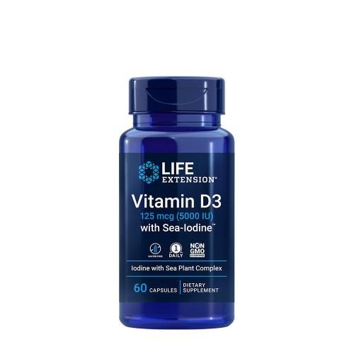 Life Extension Vitamin D3 s mořským jódem™  (60 Kapsla)