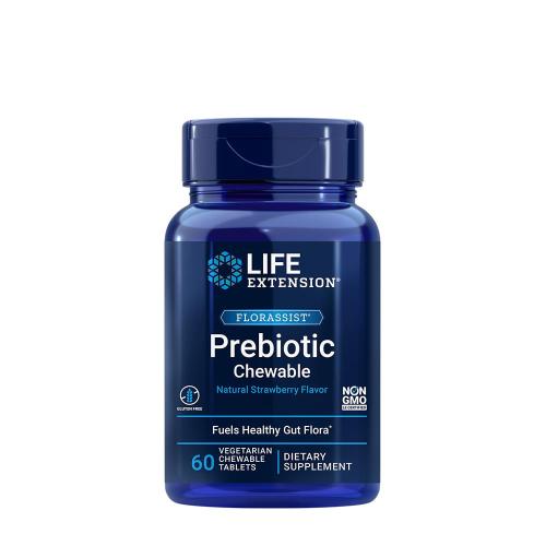 Life Extension FLORASSIST® Prebiotikum ke žvýkání (jahoda) (60 Žuvacia tableta)