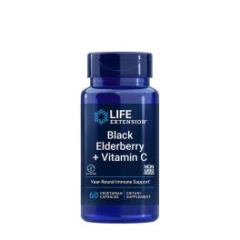 Life Extension Černý bez + vitamin C  (60 Veg Kapsla)