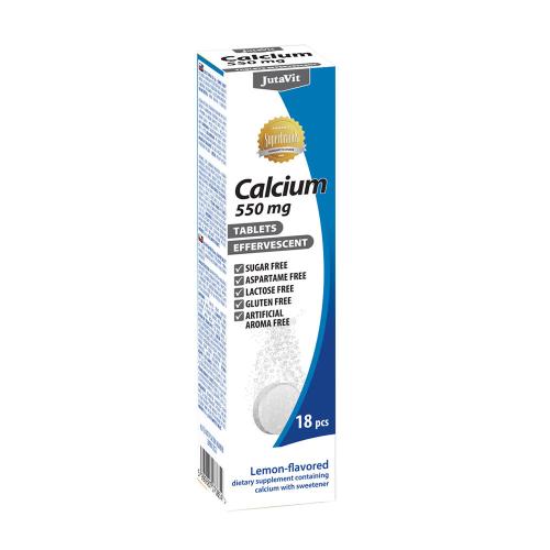 JutaVit Calcium 500 mg effervescent tablet (18 Šumivá Tableta, Citron)