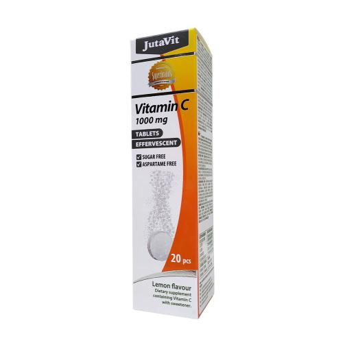 JutaVit Vitamin C 1000 mg effervescent tablet (20 Šumivá Tableta, Citron)