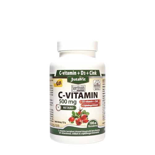 JutaVit Vitamin C 500 mg + D3 + Zinc tablet (100 Tableta)