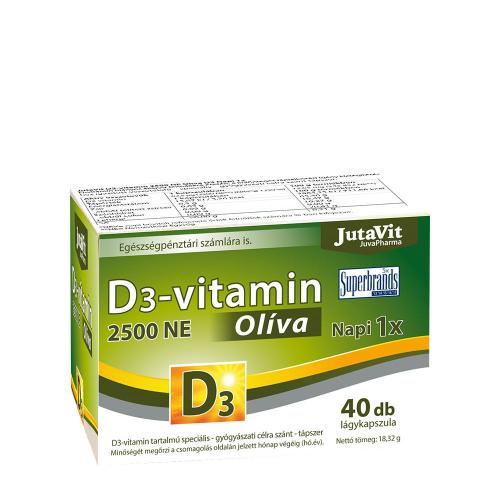 JutaVit Vitamin D3 2500 IU Oliva softgel (40 Měkká kapsla)