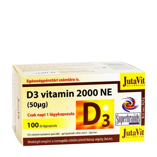 JutaVit Vitamin D 2000 IU (50 mcg) softgel (100 Měkká kapsla)